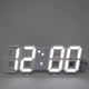 Настольные часы VST-1089 от USB + будильник Белые с белой LED подсветкой - изображение 2