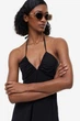 Сарафан из хлопка H&M 1160706001c30 XL черный (100014063) - изображение 3