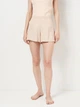 Пижамные шорты женские льняные H&M 742967007c30 S Светло-бежевые (KC1000000052058) - изображение 1