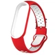 Силиконовый ремешок Nike style для фитнес-браслета Xiaomi Mi Band 5/6/7 с металлической застежкой Красный с белым (mrk2461) - изображение 2