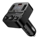 Автомобильный FM-трансмиттер модулятор HOCO E87 |2USB/1Type-C, 35W/3A, PD/QC| Черный - изображение 5