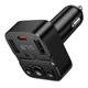 Автомобильный FM-трансмиттер модулятор HOCO E87 |2USB/1Type-C, 35W/3A, PD/QC| Черный - изображение 7