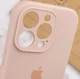 Чохол Silicone Premium case з захистом камери для iPhone 16 Pro Max Full Camera Protective pink sand 2290 - изображение 6