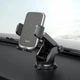 Автомобильный держатель для телефона Автодержатель HOCO CA95 Polaris push-type telescopic suction cup Car holder Черный - изображение 2