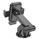 Автомобильный держатель для телефона Автодержатель HOCO CA95 Polaris push-type telescopic suction cup Car holder Черный - изображение 5