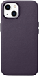 Панель iCarer Real Cowhide Premium Leather Magsafe для Apple iPhone 14 Dark Purple (WMI14220705-DP) - зображення 1