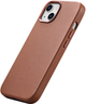Etui iCarer Real Cowhide Premium Leather Magsafe do Apple iPhone 14 Plus Brown (WMI14220707-BN) - obraz 5
