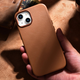 Etui iCarer Real Cowhide Premium Leather Magsafe do Apple iPhone 14 Plus Brown (WMI14220707-BN) - obraz 16