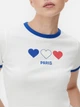 Топ Primark білий-синій YEKRV635 M - изображение 3