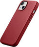 Панель iCarer Real Cowhide Premium Leather Magsafe для Apple iPhone 14 Plus Red (WMI14220707-RD) - зображення 5