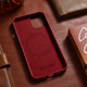 Панель iCarer Real Cowhide Premium Leather Magsafe для Apple iPhone 14 Plus Red (WMI14220707-RD) - зображення 14