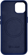 Панель iCarer Real Cowhide Premium Leather Magsafe для Apple iPhone 14 Plus Blue (WMI14220707-BN) - зображення 3