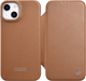 Чохол-книжка iCarer Curved Edge Real Cowhide Premium Leather Folio Case для Apple iPhone 14 Plus Brown (WMI14220715-BN) - зображення 1