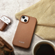 Чохол-книжка iCarer Curved Edge Real Cowhide Premium Leather Folio Case для Apple iPhone 14 Plus Brown (WMI14220715-BN) - зображення 19