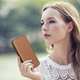 Чохол-книжка iCarer Curved Edge Real Cowhide Premium Leather Folio Case для Apple iPhone 14 Plus Brown (WMI14220715-BN) - зображення 20
