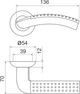 Ручка дверна ARMADILLO R.LD54.Libra26 (Libra LD26) SN/CP-3 матовий нікель/хром - зображення 5