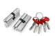 Цилиндровый механизм FUARO (D-PRO500/60) D-PRO5000Key60(25+10+25) CP хром 5Key - изображение 1
