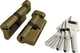 Циліндровий механізм FUARO (R602/60) R6002Knob60(25+10+25) AB бронза 5Key із вертушкою - зображення 1