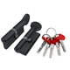 Цилиндровый механизм FUARO D-PRO5002Knob60(25+10+25) BL черный 5Key - изображение 9