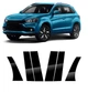 Накладки на стойки дверей Mitsubishi ASX/Outlander Sport 6 шт. Черный глянец - изображение 2