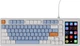 Клавиатура Ajazz AKP815 Red Switch RGB with 4.95" LCD Touch Screen White Blue Orange (AKP815-R-WBO) - изображение 1