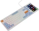Клавиатура Ajazz AKP815 Red Switch RGB with 4.95" LCD Touch Screen White Blue Orange (AKP815-R-WBO) - изображение 2