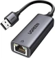 Сетевой адаптер RJ45 to USB-A Ugreen CM209 1000 Мбит/с, гигабитный, алюминиевый, совместимый с Switch, MacBook Pro 2022, XPS, TV Box, Steam Deck Grey (15736) - изображение 1
