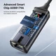 Сетевой адаптер RJ45 to USB-A Ugreen CM209 1000 Мбит/с, гигабитный, алюминиевый, совместимый с Switch, MacBook Pro 2022, XPS, TV Box, Steam Deck Grey (15736) - изображение 3