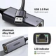Сетевой адаптер RJ45 to USB-A Ugreen CM209 1000 Мбит/с, гигабитный, алюминиевый, совместимый с Switch, MacBook Pro 2022, XPS, TV Box, Steam Deck Grey (15736) - изображение 6