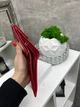 Мини кошелек женский из натуральной кожи красный складной на магните в коробке (1312) - изображение 5
