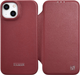 Чохол-книжка iCarer Curved Edge Real Cowhide Premium Leather Folio Case для Apple iPhone 14 Plus Red (WMI14220715-RD) - зображення 1