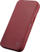 Чохол-книжка iCarer Curved Edge Oil Wax Real Leather Folio Case для Apple iPhone 14 Pro Max Red (WMI14220716-RD) - зображення 6