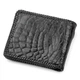 Портмоне CROCODILE LEATHER bg180fash04 из натуральной кожи крокодила Черное - изображение 6