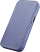 Etui z klapką iCarer Curved Edge Oil Wax Real Leather Folio Case do Apple iPhone 14 Pro Max Light Purple (WMI14220716-LP) - obraz 6