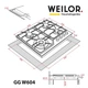 Варильна поверхня Weilor GG W604 BL - зображення 2