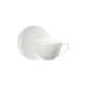 Кофейная чашка с блюдцем Villeroy & Boch Basic White 200 мл премиальный фарфор белый - изображение 1
