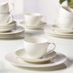 Кофейная чашка с блюдцем Villeroy & Boch Basic White 200 мл премиальный фарфор белый - изображение 6