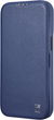 Etui z klapką iCarer Curved Edge Real Cowhide Premium Leather Folio Case do Apple iPhone 14 Pro Blue (WMI14220714-BU) - obraz 5