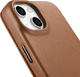 Etui z klapką iCarer Curved Edge Real Cowhide Premium Leather Folio Case do Apple iPhone 14 Brown (WMI14220713-BN) - obraz 11
