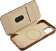 Etui z klapką iCarer Curved Edge Real Cowhide Premium Leather Folio Case do Apple iPhone 14 Brown (WMI14220713-BN) - obraz 14