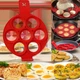 Силиконовая форма для приготовления оладий и яичницы Cake Maker Красная - изображение 3