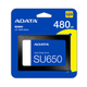 SSD ADATA Ultimate SU650, 480GB, 2.5", SATA III, 3D NAND TLC - изображение 5