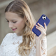 Etui iCarer Litchi Premium Leather Magsafe Back Case do Apple iPhone 14 Dark Blue (WMI14220709-DB) - obraz 19