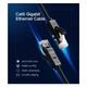 Мережевий кабель UGREEN NW102 Cat 6 U/UTP Lan Flat Cable 5m (Black)(UGR-50176) (UGR-50176) - изображение 3