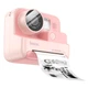Камера для дітей HOCO DV200 Dual lens children printing camera Pink (6942007628419) - зображення 2