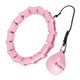 Hula-hop plus size light pink z wypustkami i obciążnikiem HMS HHW11 (5907695553529) - obraz 1