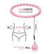 Hula-hop plus size light pink z wypustkami i obciążnikiem HMS HHW11 (5907695553529) - obraz 14