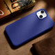 Панель iCarer Litchi Premium Leather Magsafe Back Case для Apple iPhone 14 Plus Dark Blue (WMI14220711-DB) - зображення 14