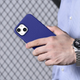 Панель iCarer Litchi Premium Leather Magsafe Back Case для Apple iPhone 14 Plus Dark Blue (WMI14220711-DB) - зображення 17