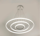 Світлодіодна люстра Esllse LATTE 75W 3000-6500K 3R-ON/OFF-600x1100- WHITE/WHITE-220-IP20 - зображення 1